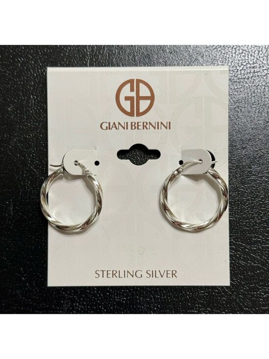 Giani Bernini Jewelry - Giani Bernini Sterling Silver Twist Hoop Earrings New